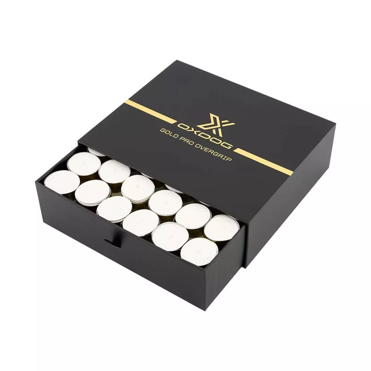 Oxdog Gold Pro White Overgrips - 60 Pack