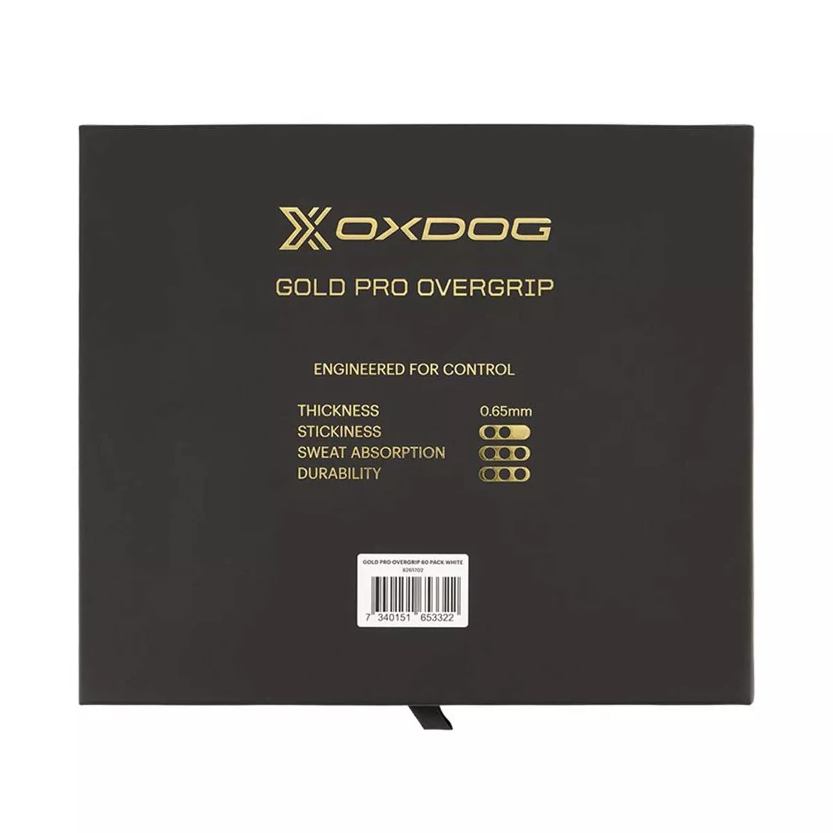 Oxdog Gold Pro White Overgrips - 60 Pack