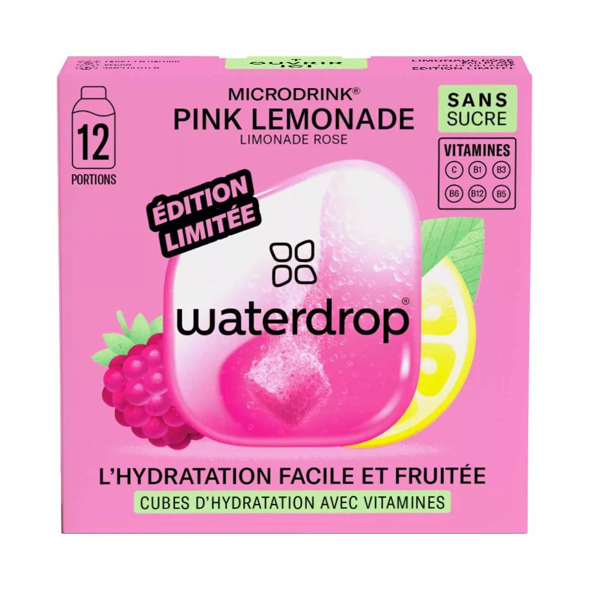 Waterdrop Pink Lemonade Microdrink (12-Pack)