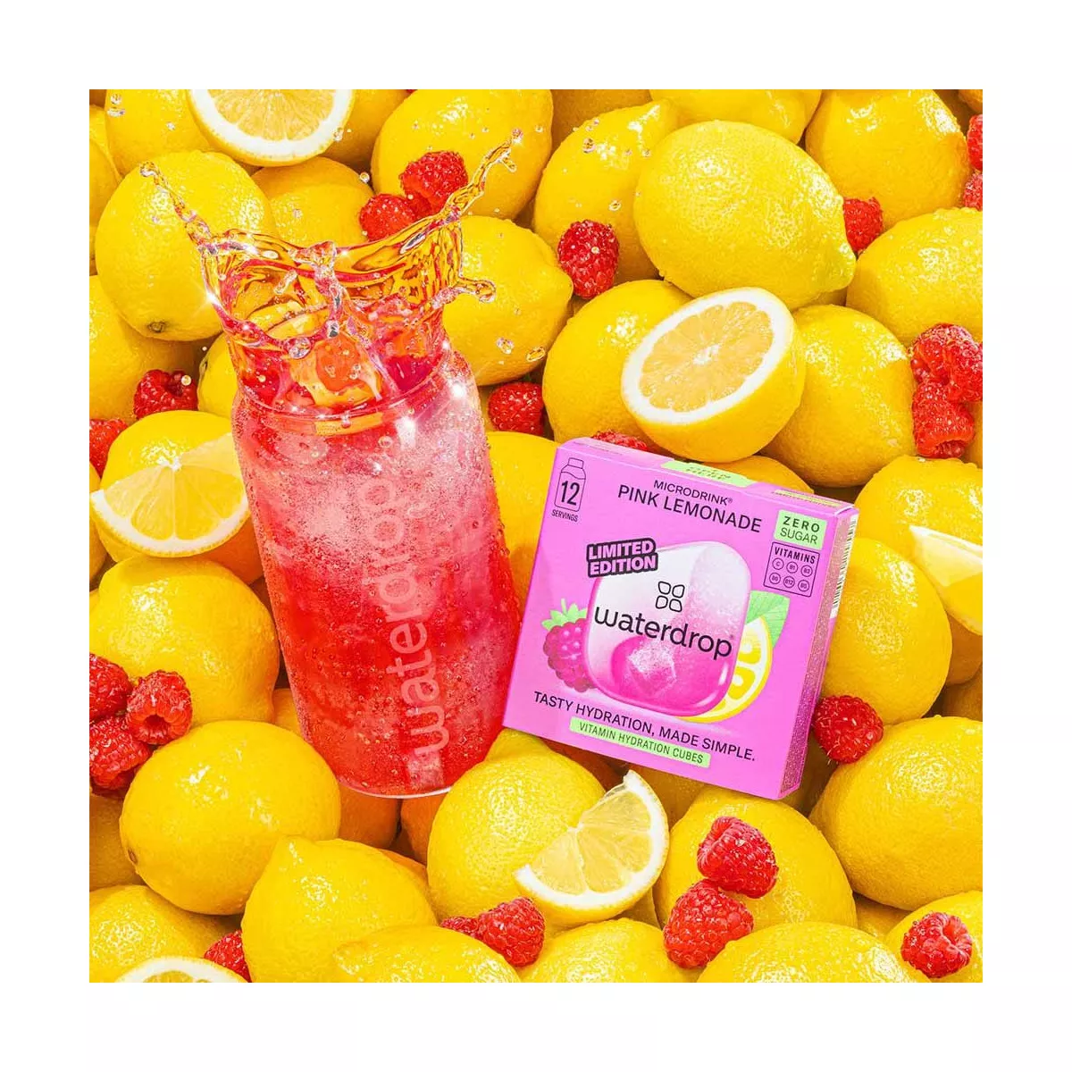 Waterdrop Pink Lemonade Microdrink (12-Pack)