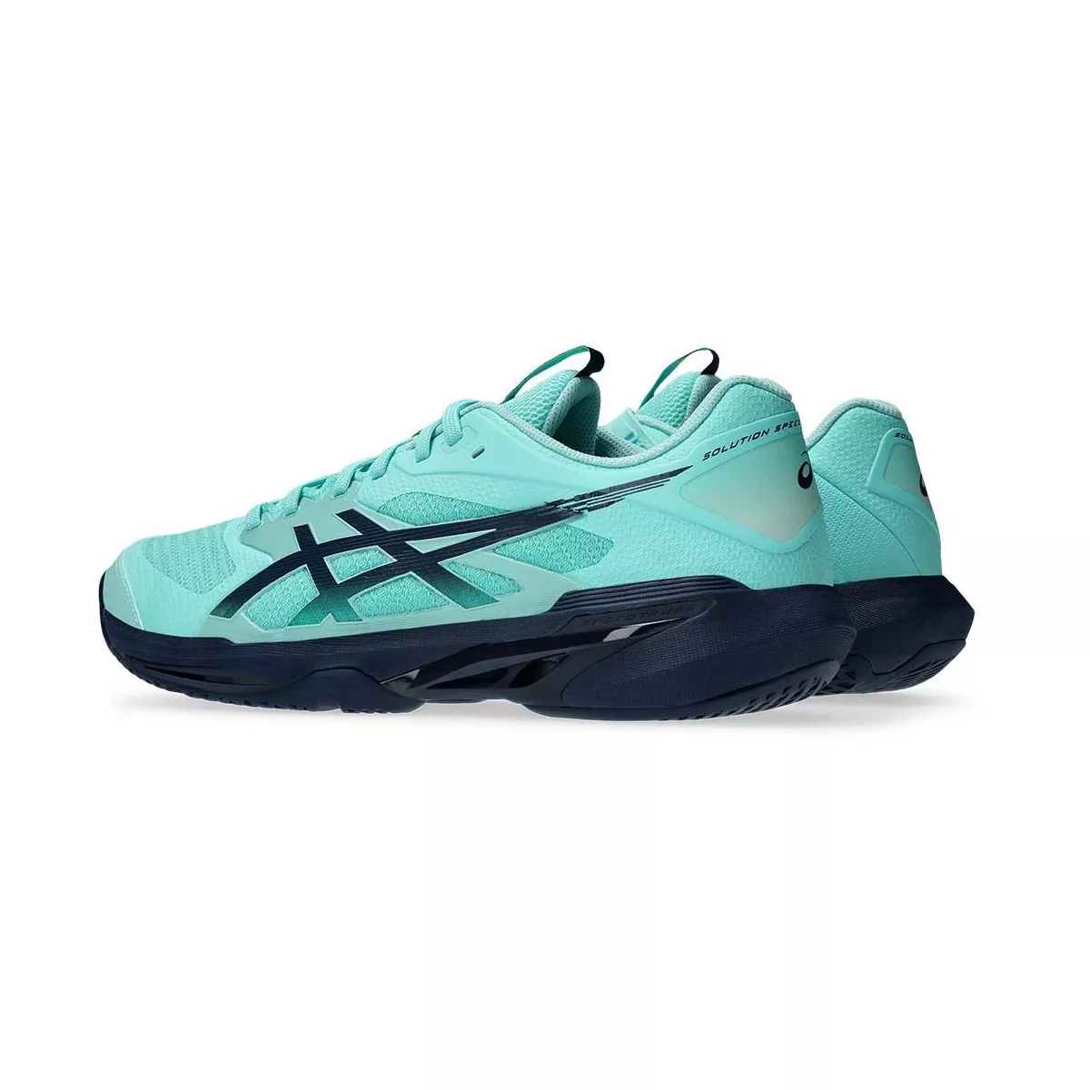 Asics Gel Solution Speed FF 4 Turquoise Tennis Shoes