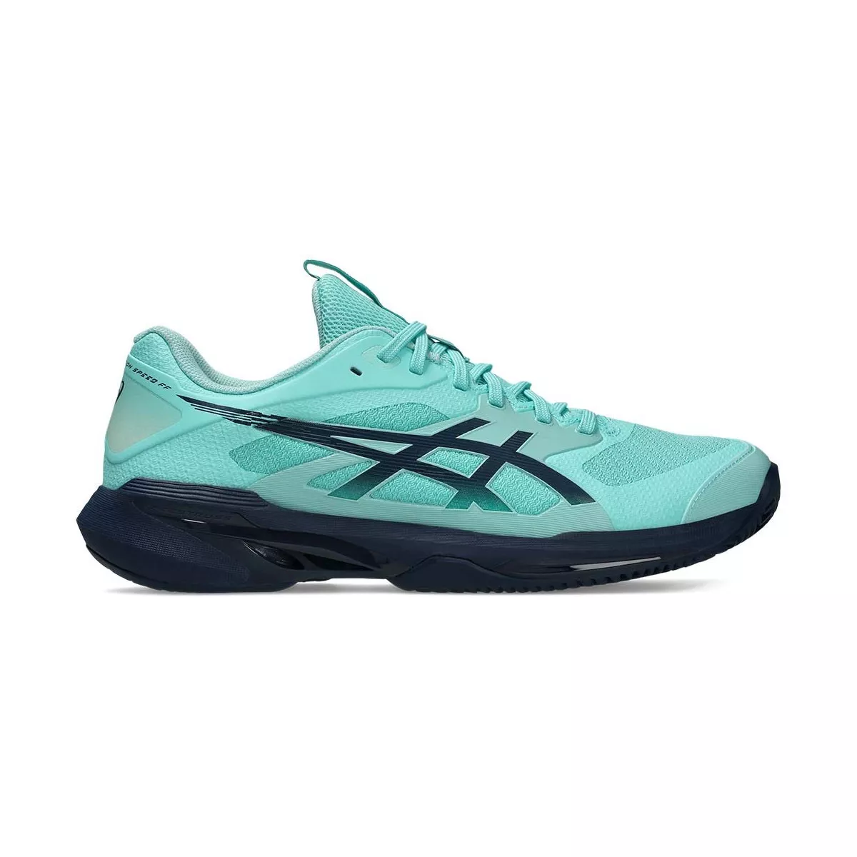 Asics Gel Solution Speed FF 4 Clay Court Tennis Shoes Blue / Turquoise