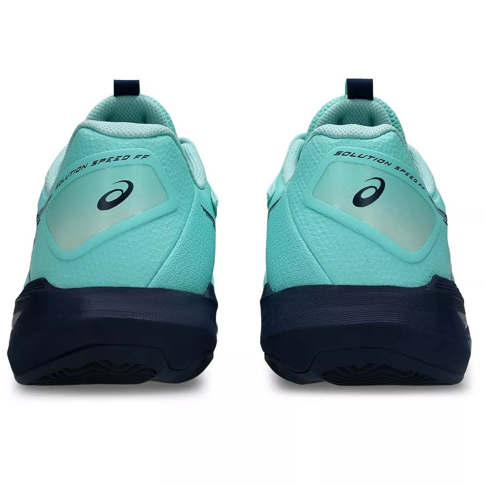 Asics Gel Solution Speed FF 4 Clay Court Tennis Shoes Blue / Turquoise