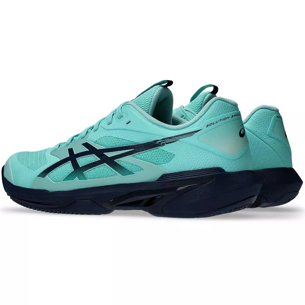 Asics Gel Solution Speed FF 4 Clay Court Tennis Shoes Blue / Turquoise