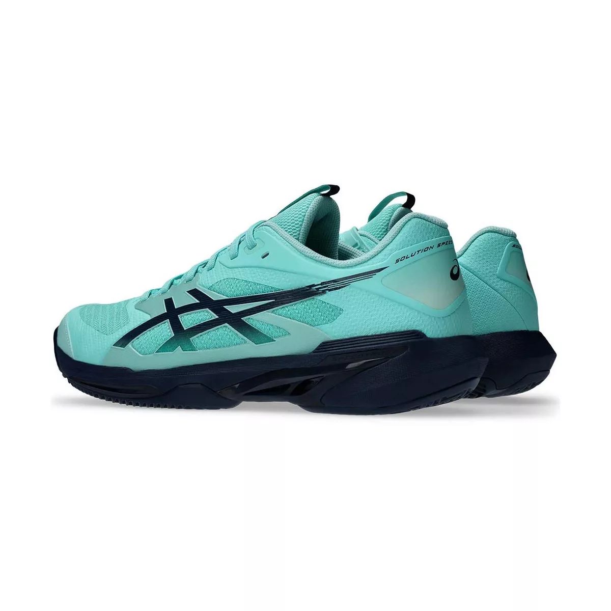 Asics Gel Solution Speed FF 4 Clay Court Tennis Shoes Blue / Turquoise