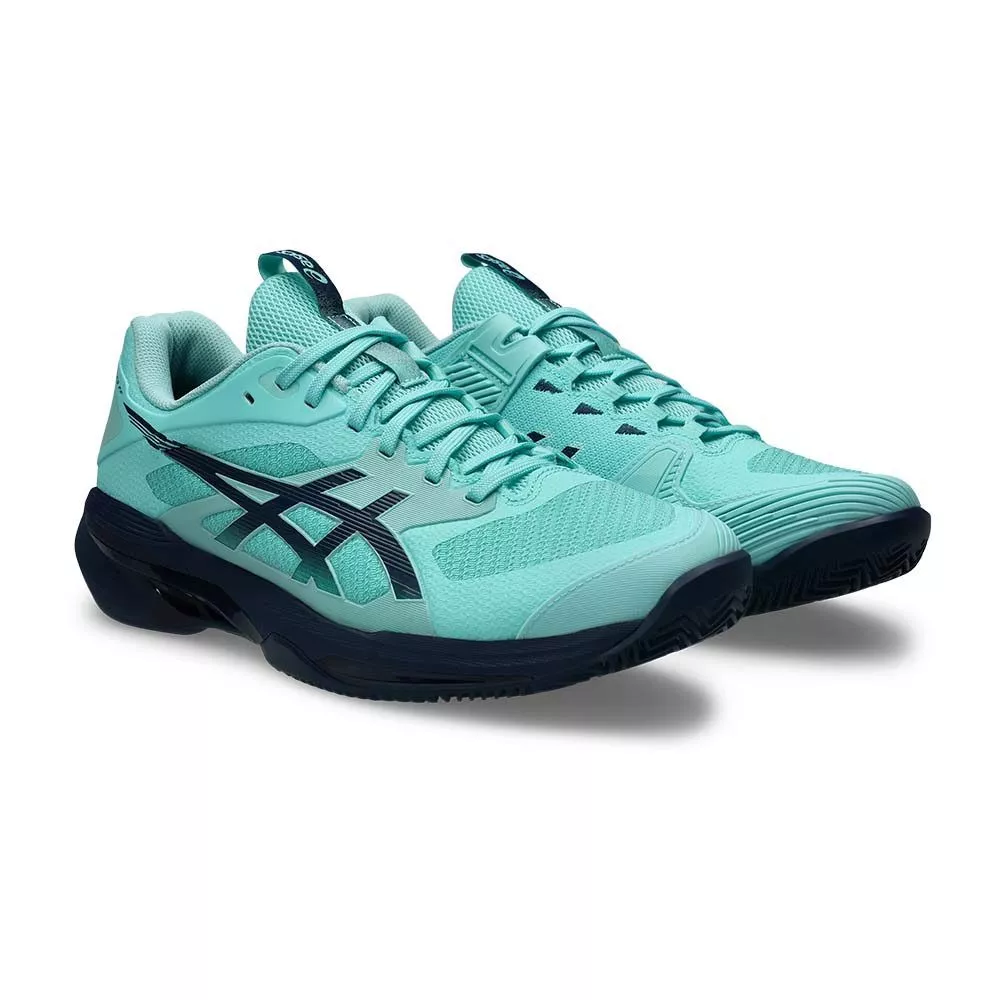Asics Gel Solution Speed FF 4 Clay Court Tennis Shoes Blue / Turquoise