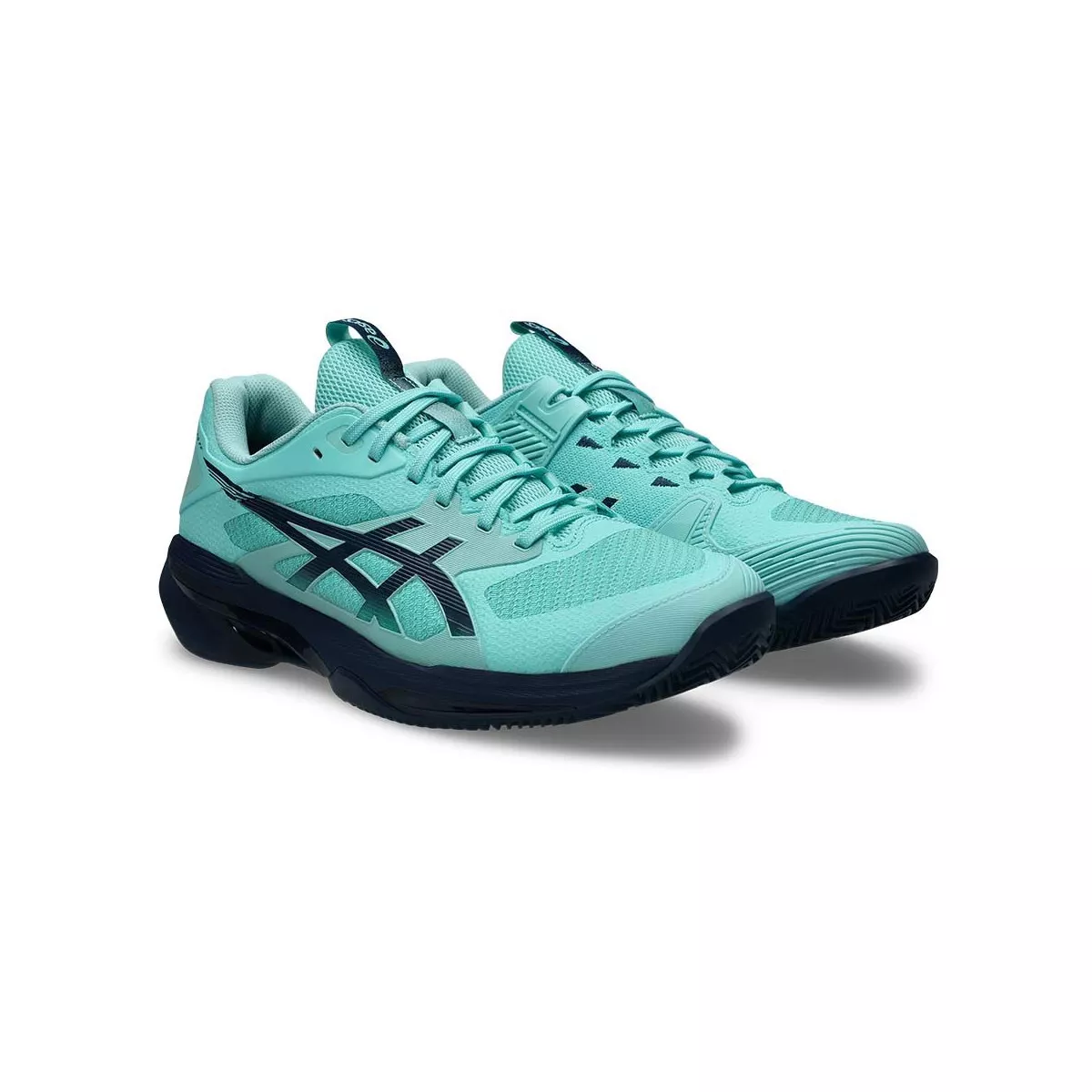 Asics Gel Solution Speed FF 4 Clay Court Tennis Shoes Blue / Turquoise