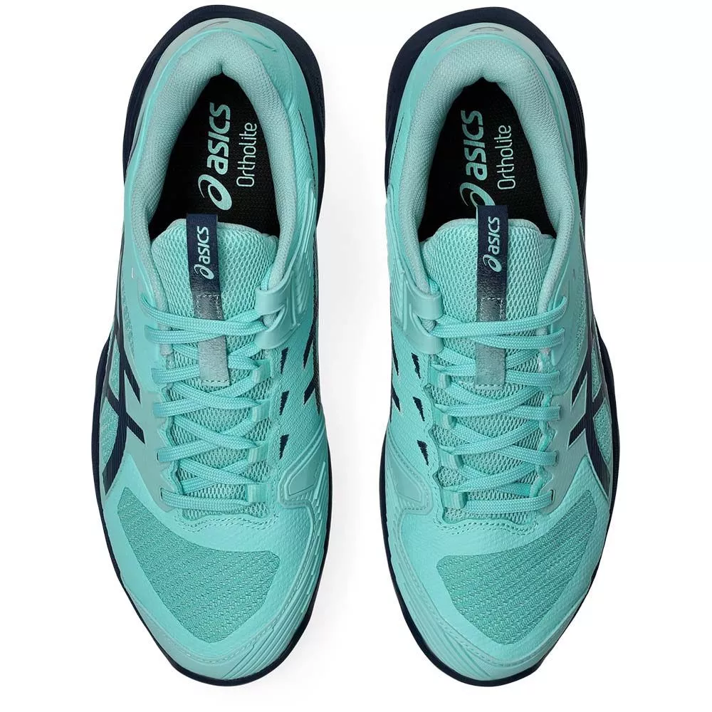 Asics Gel Solution Speed FF 4 Clay Court Tennis Shoes Blue / Turquoise