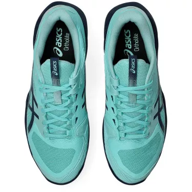 Asics Gel Solution Speed FF 4 Clay Court Tennis Shoes Blue / Turquoise