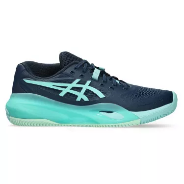 Asics Gel Resolution X Clay Tennis Shoes Navy / Turquoise