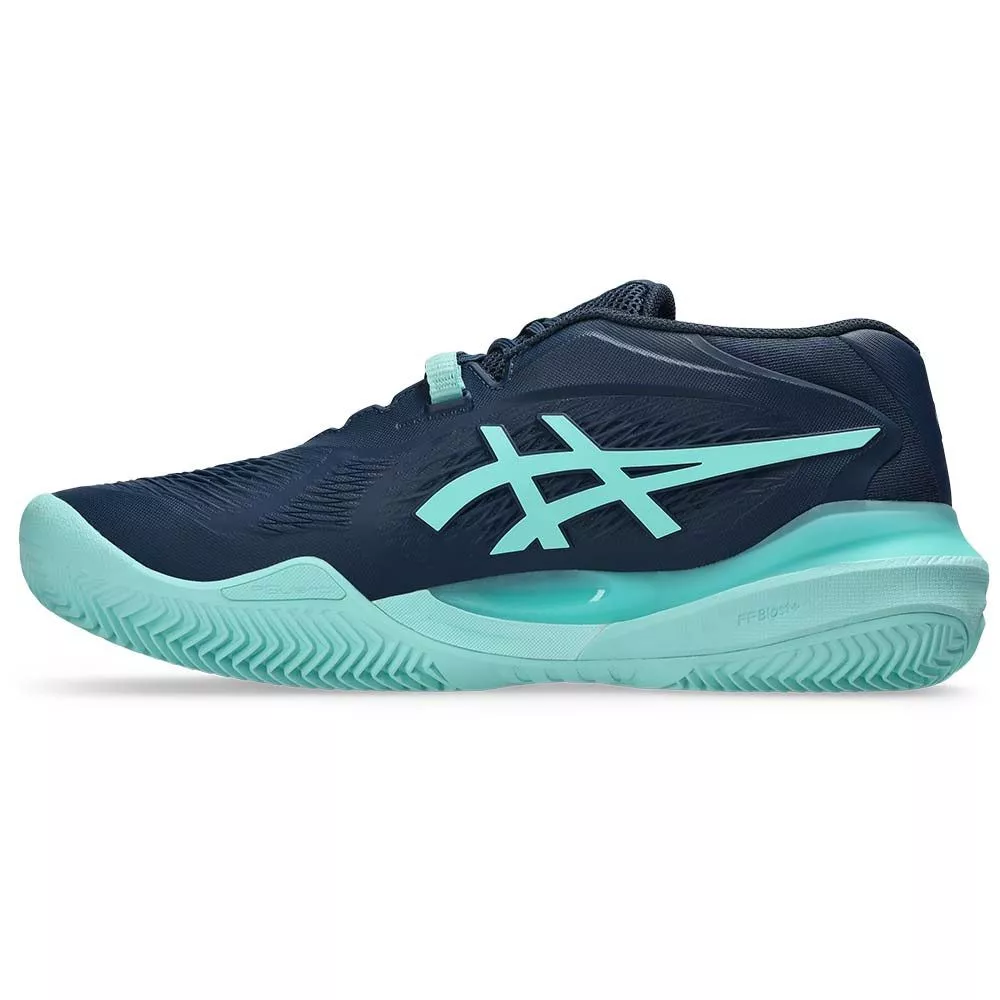 Asics Gel Resolution X Clay Tennis Shoes Navy / Turquoise