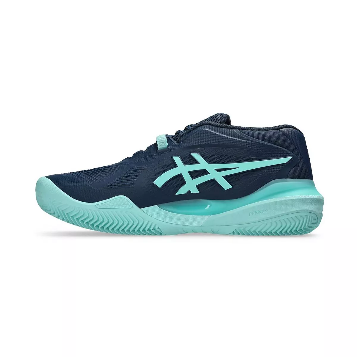 Asics Gel Resolution X Clay Tennis Shoes Navy / Turquoise