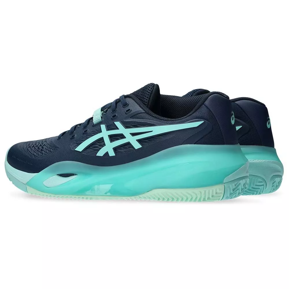 Asics Gel Resolution X Clay Tennis Shoes Navy / Turquoise