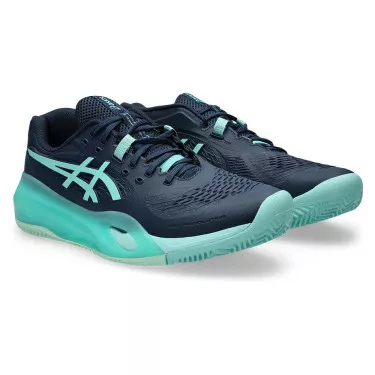 Asics Gel Resolution X Clay Tennis Shoes Navy / Turquoise