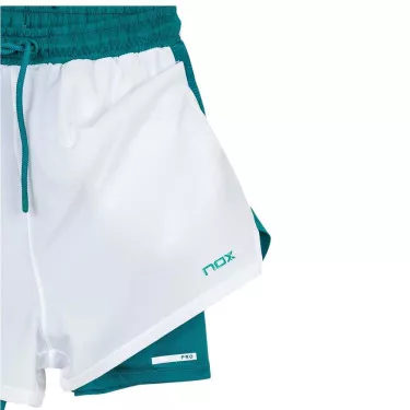 Nox Pro White/Green Shorts