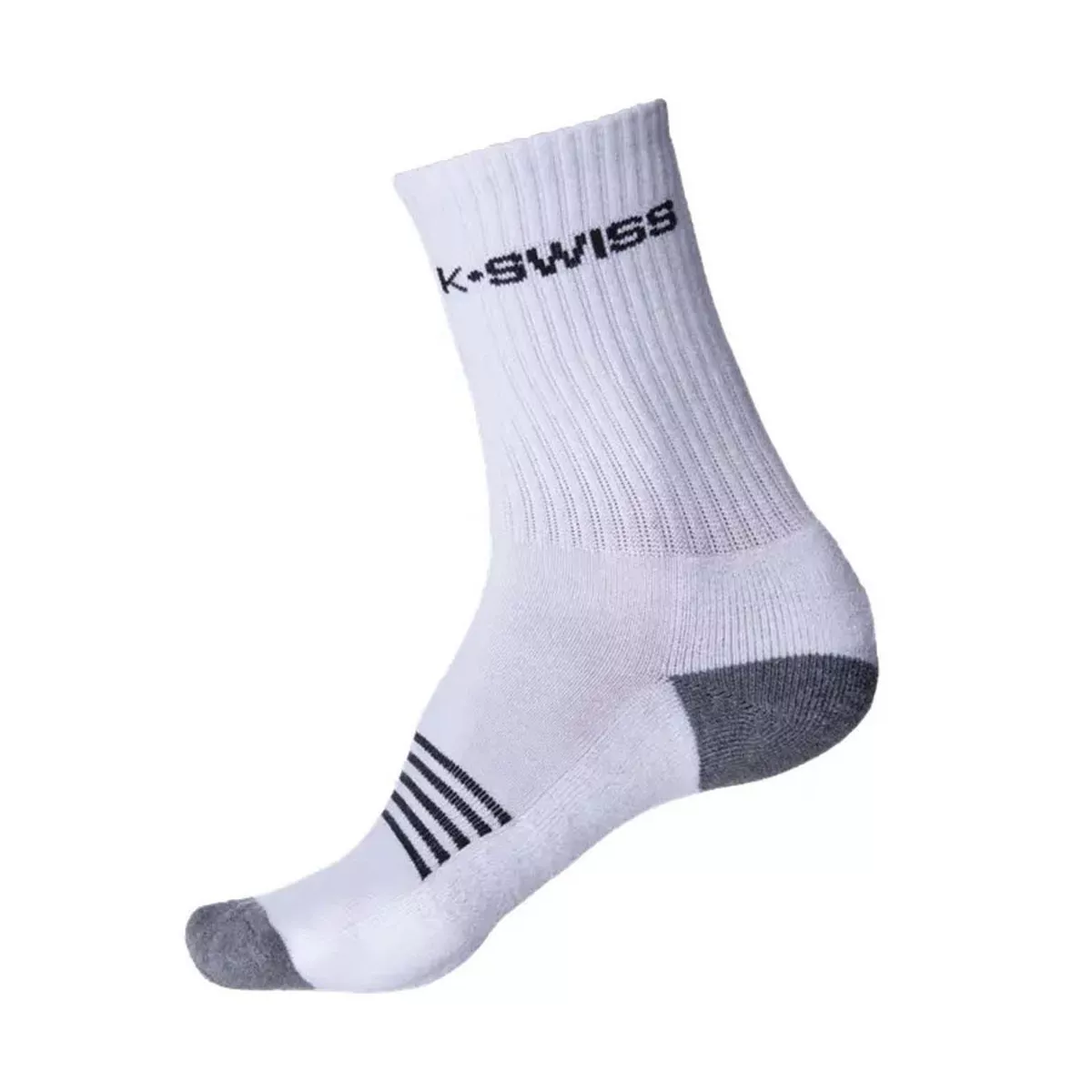 K-Swiss Sport Crew Socks 3-Pack White / Black