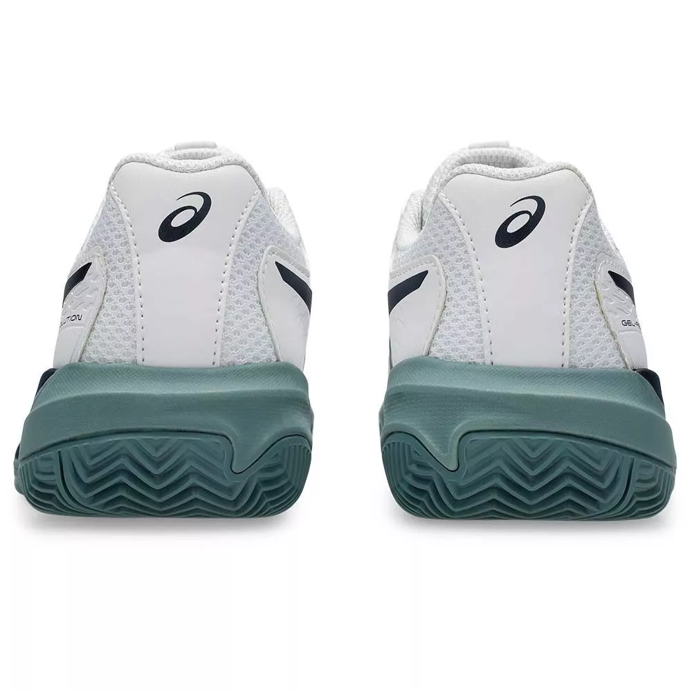 Asics Gel Resolution X GS Junior Clay Court Tennis Shoes White / Navy