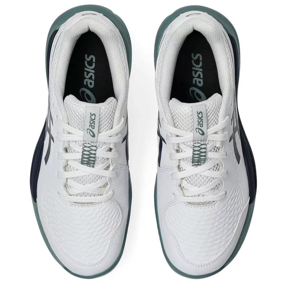 Asics Gel Resolution X GS Junior Clay Court Tennis Shoes White / Navy
