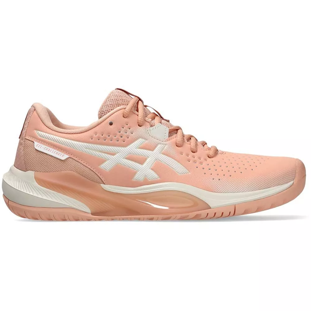 Women's Asics Gel Challenger 15 Tennis Shoes - Peach / White