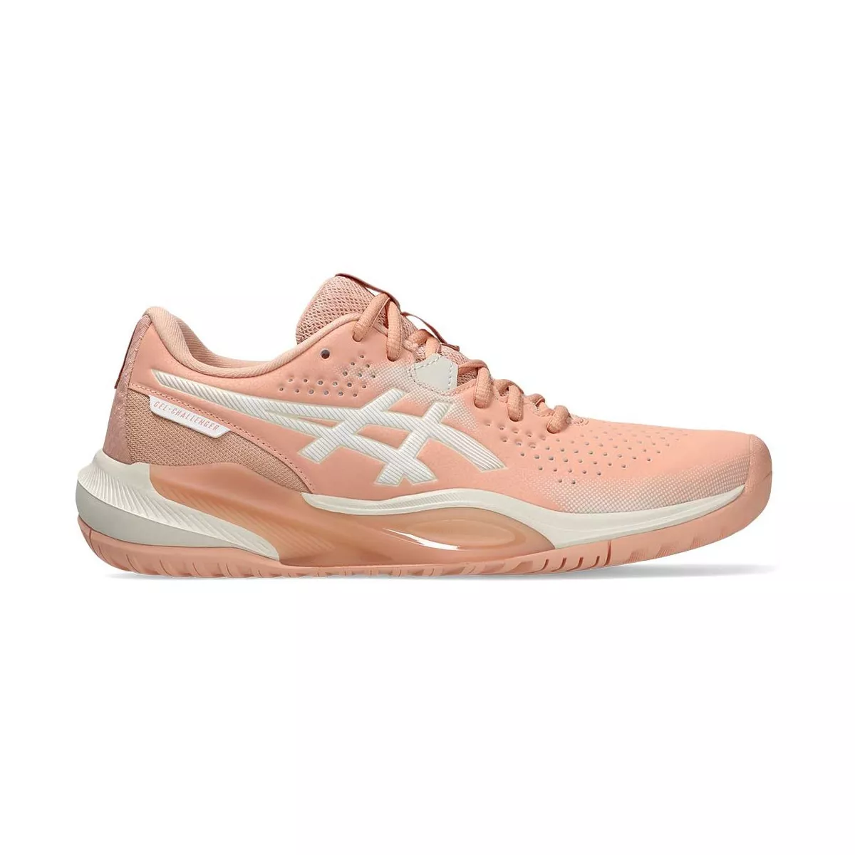 Women's Asics Gel Challenger 15 Tennis Shoes - Peach / White