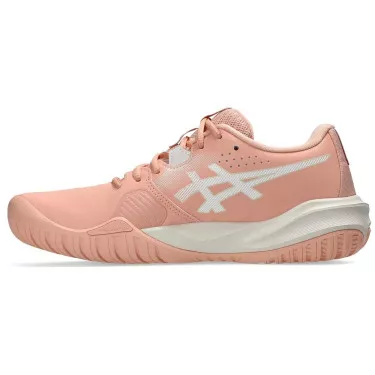 Women's Asics Gel Challenger 15 Tennis Shoes - Peach / White