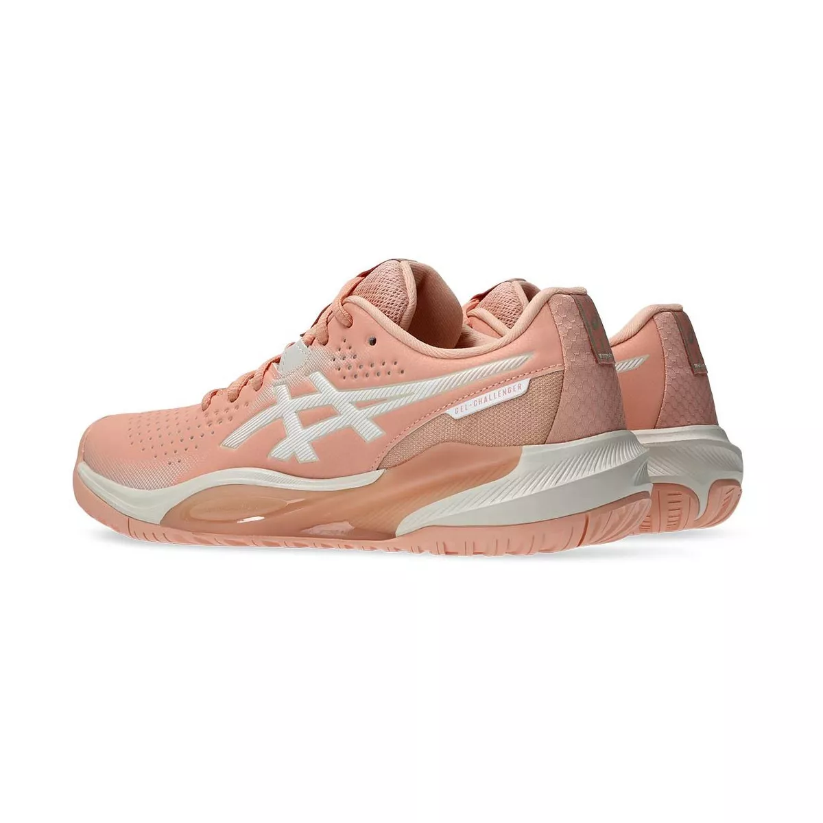 Women's Asics Gel Challenger 15 Tennis Shoes - Peach / White