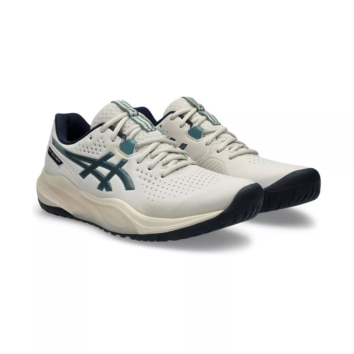 Asics Gel Challenger 15 Tennis Shoes Beige / Midnight Blue