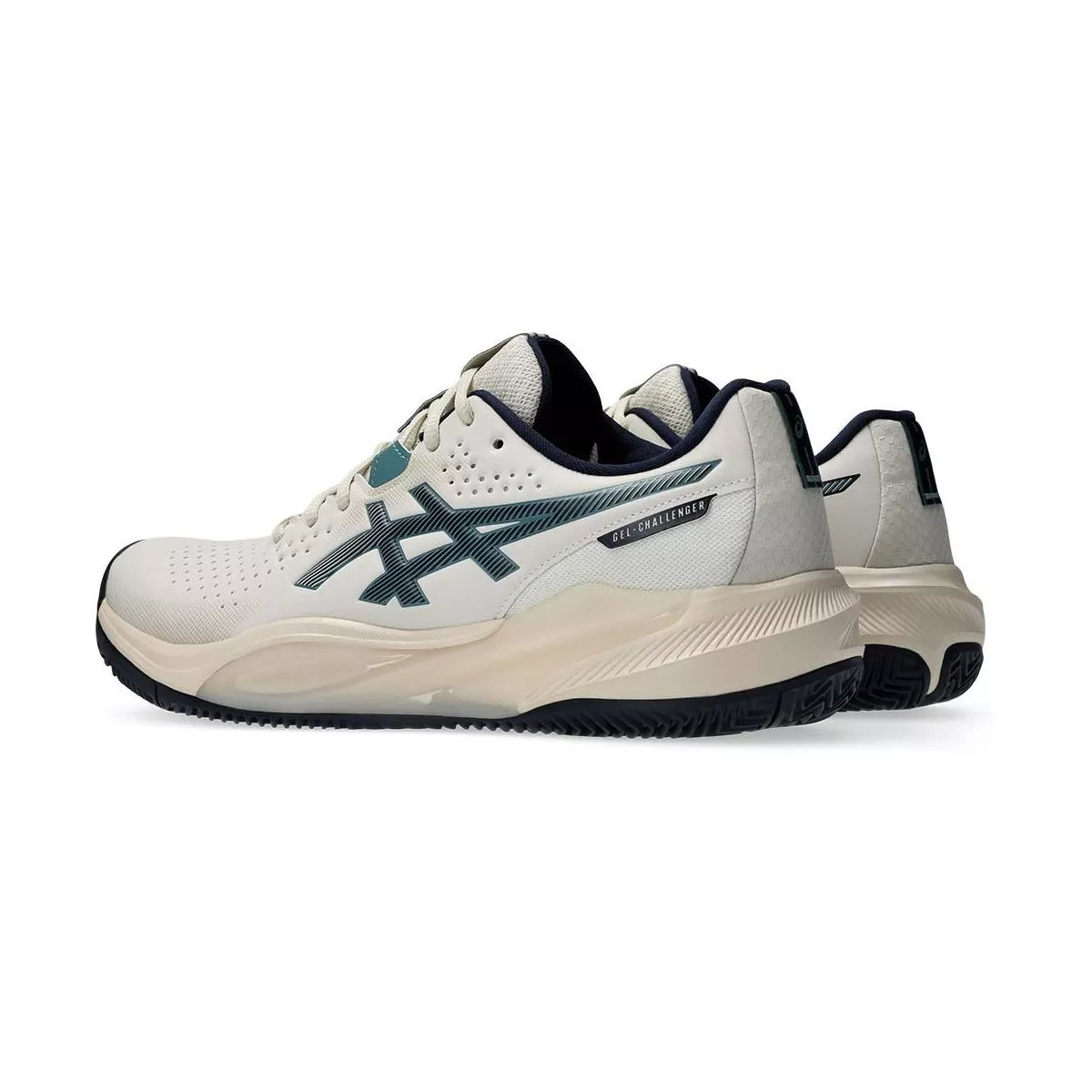 Asics Gel Challenger 15 Clay Tennis Shoes Beige / Midnight Blue