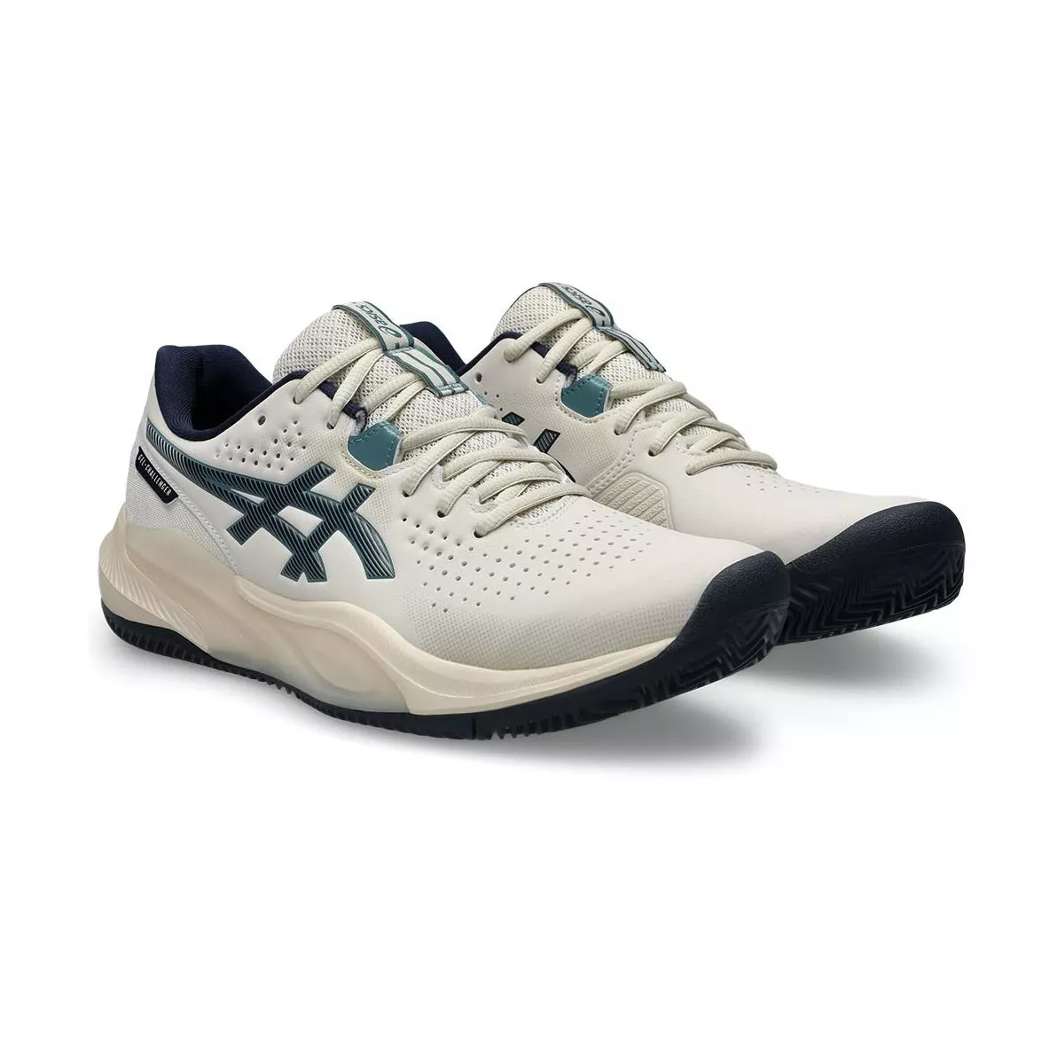 Asics Gel Challenger 15 Clay Tennis Shoes Beige / Midnight Blue