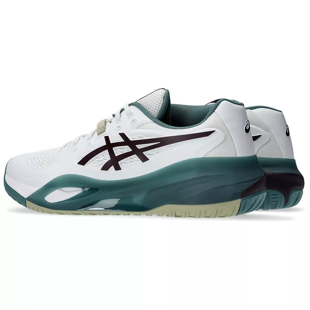 Asics Gel Resolution X White / Green Tennis Shoes
