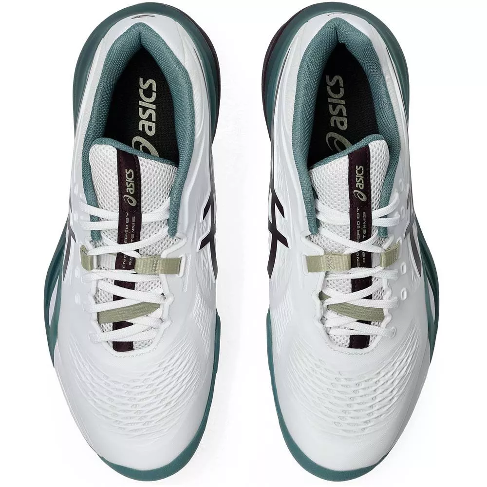 Asics Gel Resolution X White / Green Tennis Shoes