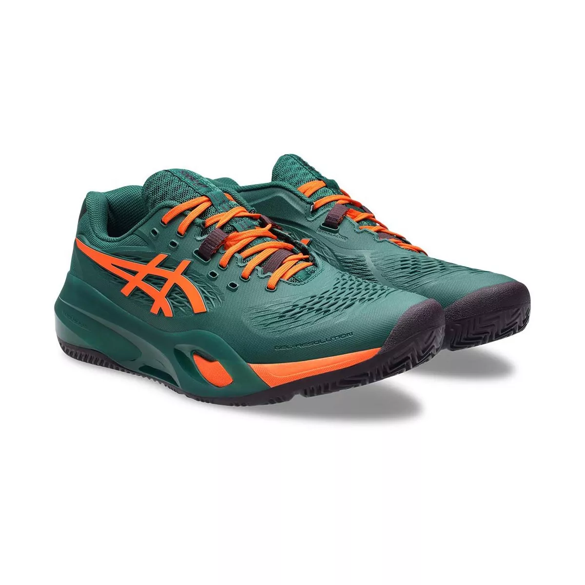 Asics Gel Resolution X Padel Green / Orange Shoes