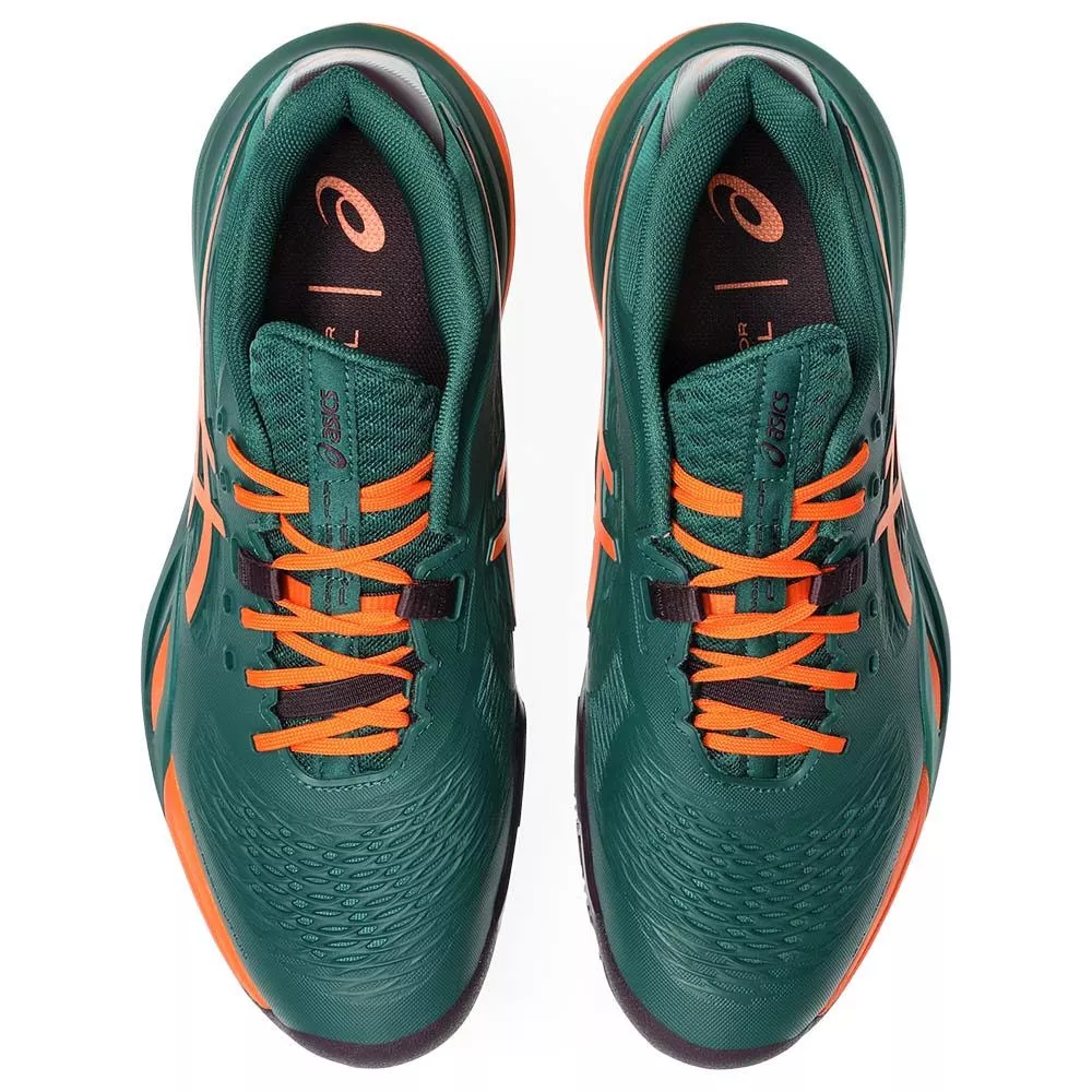 Asics Gel Resolution X Padel Green / Orange Shoes
