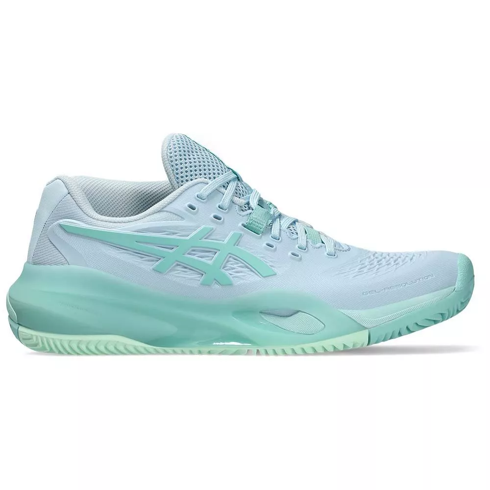 Asics Gel Resolution X Clay Court Women's Tennis Shoes Pastel Blue / Green