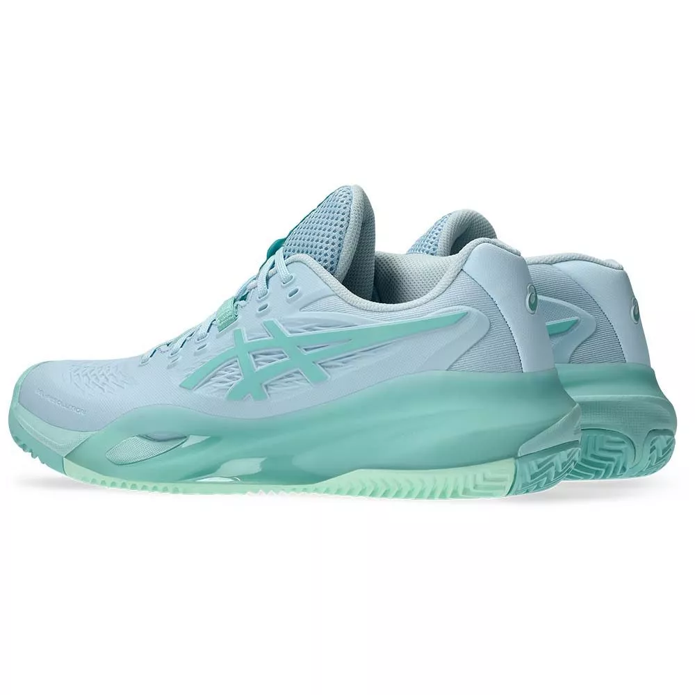 Asics Gel Resolution X Clay Court Women's Tennis Shoes Pastel Blue / Green