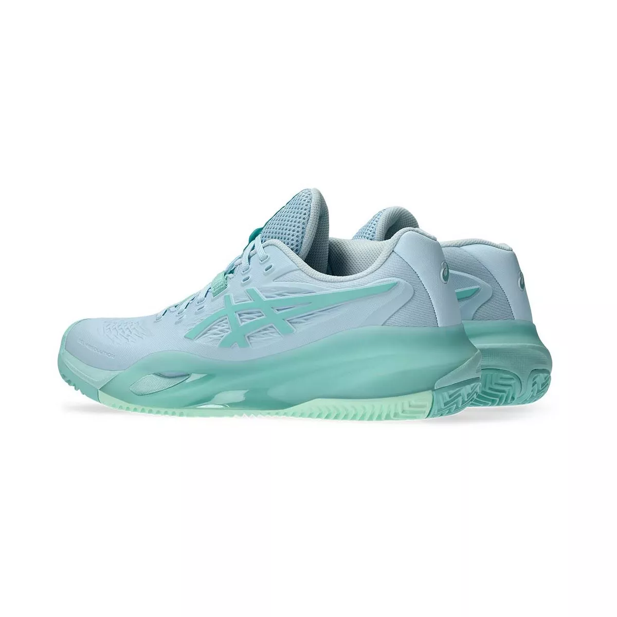 Asics Gel Resolution X Clay Court Women's Tennis Shoes Pastel Blue / Green