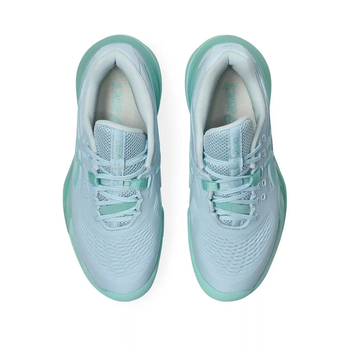 Asics Gel Resolution X Clay Court Women's Tennis Shoes Pastel Blue / Green