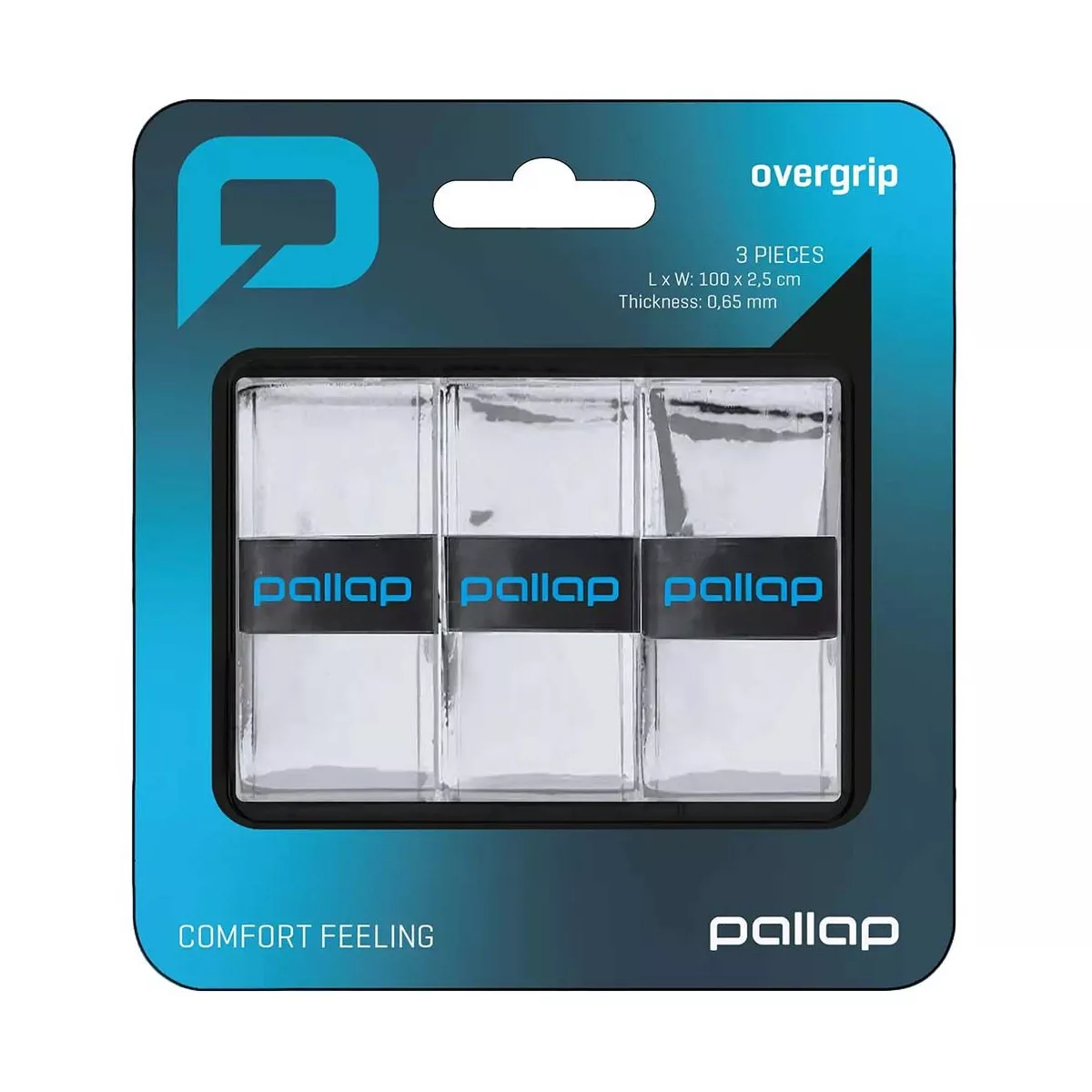 Pallap White Overgrips - 3 Pack