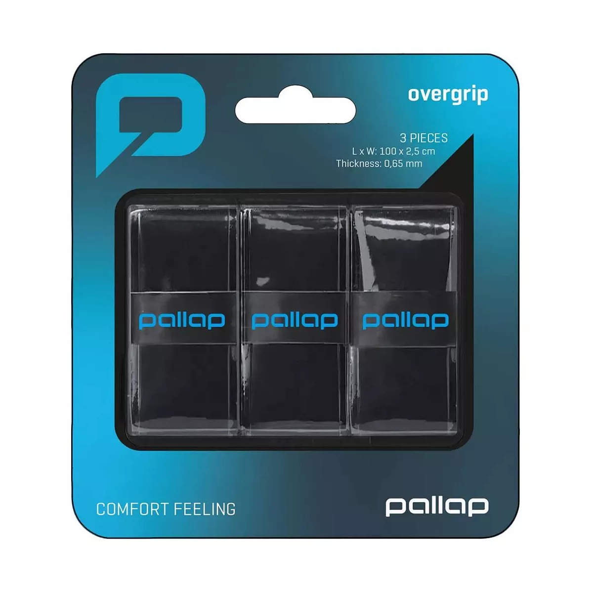 Pallap Black Overgrips x3