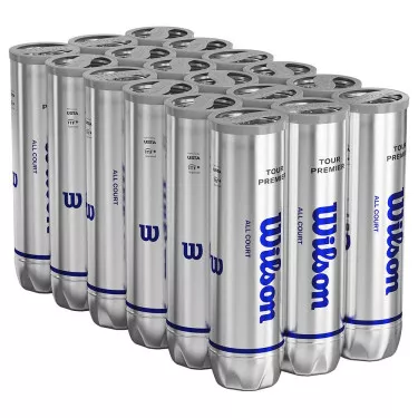 Box of 18 tubes of 4 Wilson Tour Premier Balls