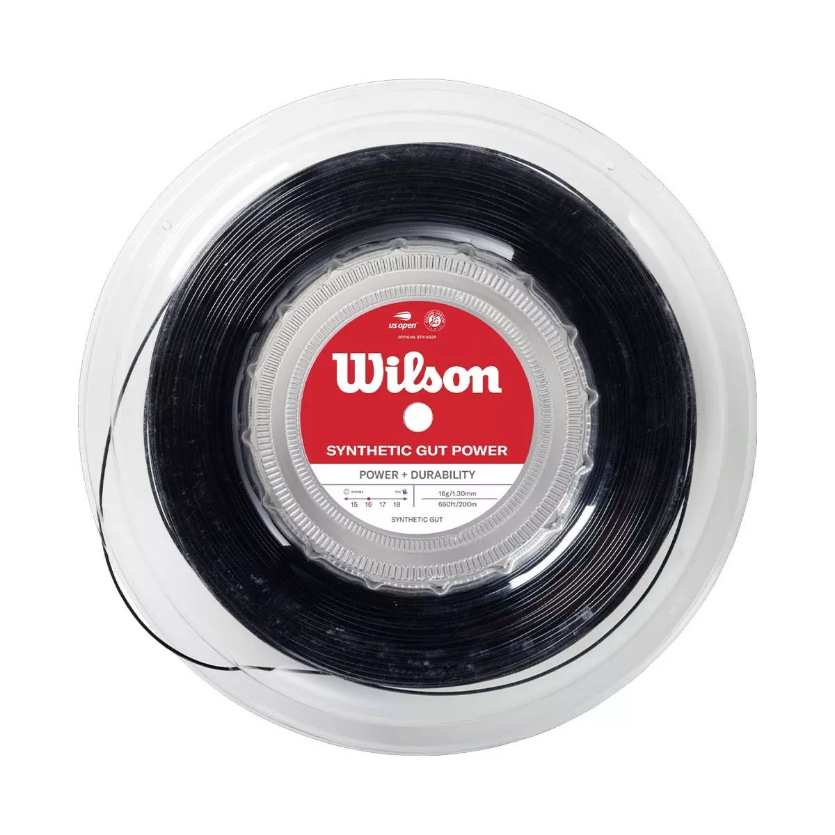 Wilson Synthetic Gut Power Black 200m Reel