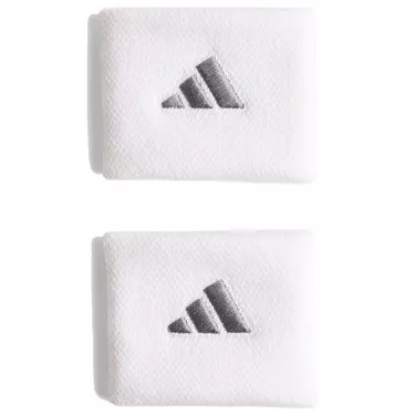 Adidas Tennis Wristbands - White / Silver (Pair)