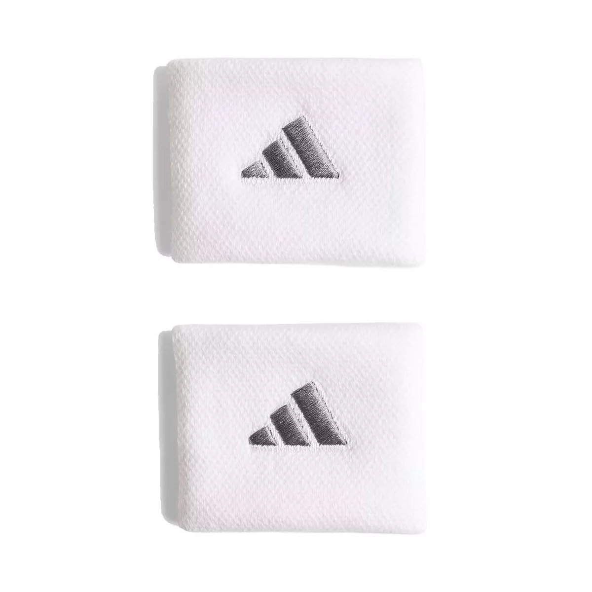 Adidas Tennis Wristbands - White / Silver (Pair)