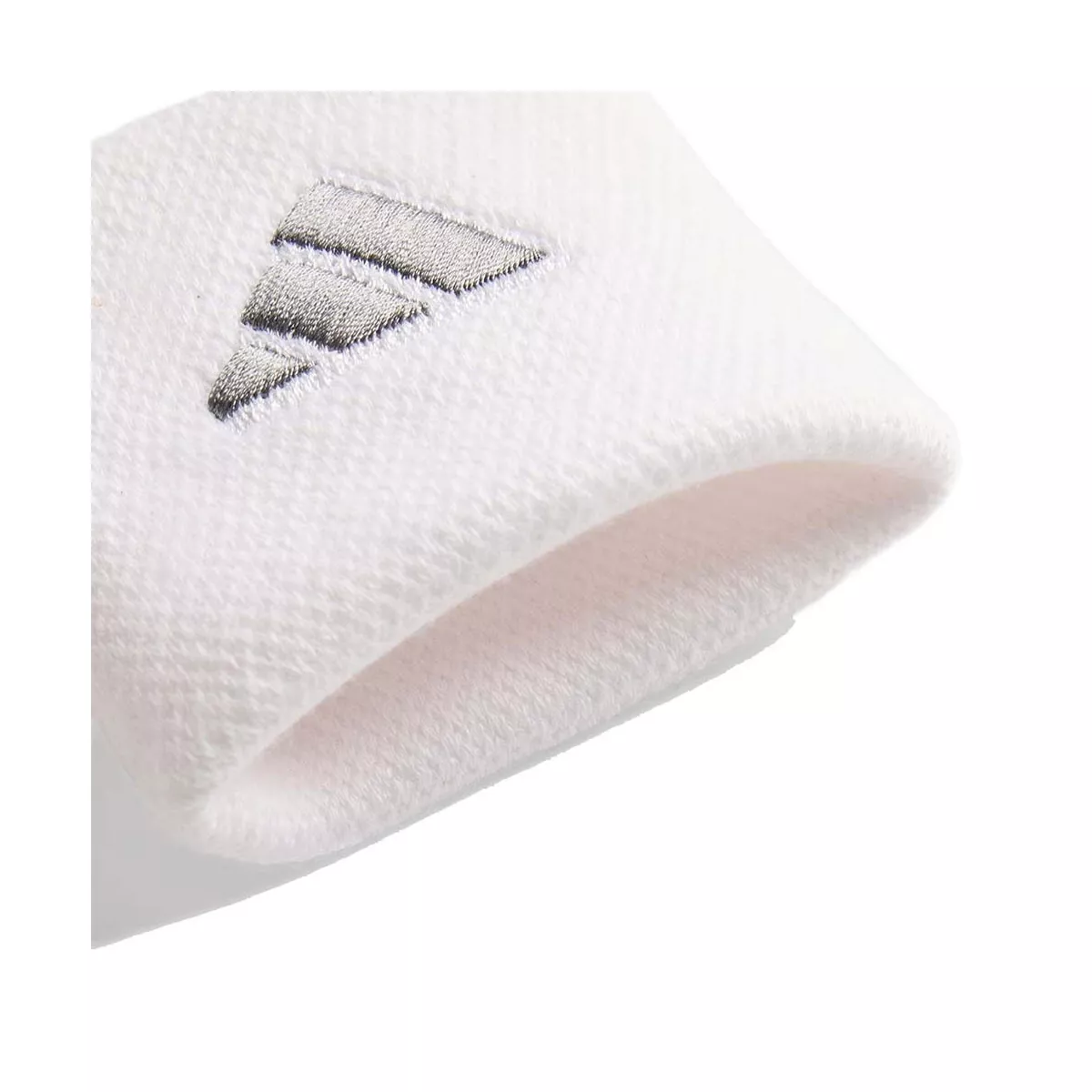Adidas Tennis Wristbands - White / Silver (Pair)