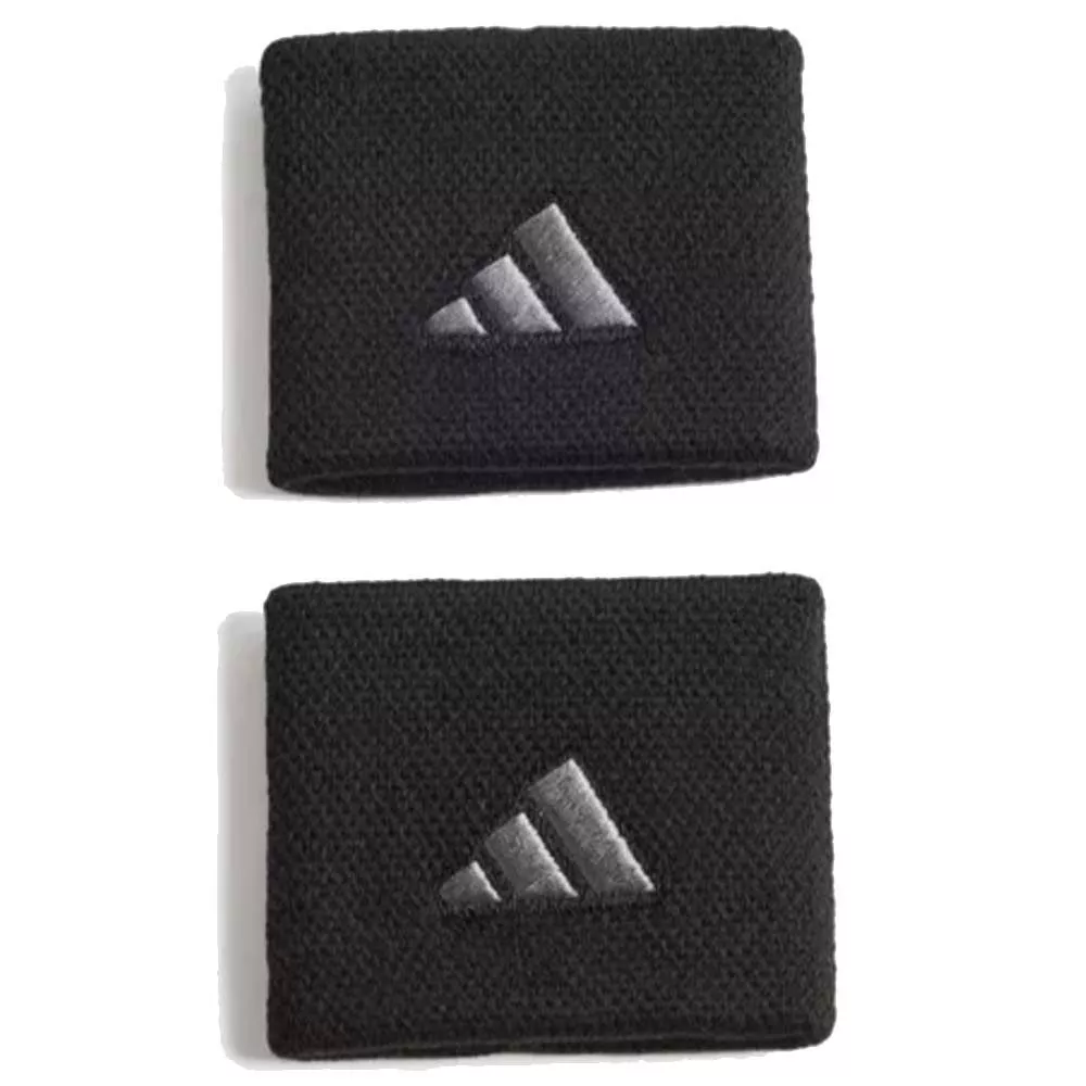Adidas Tennis Wristbands Black / Silver (Pair)
