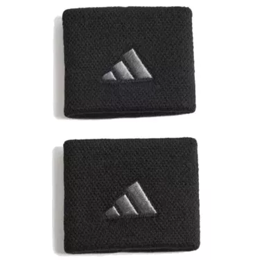 Adidas Tennis Wristbands Black / Silver (Pair)