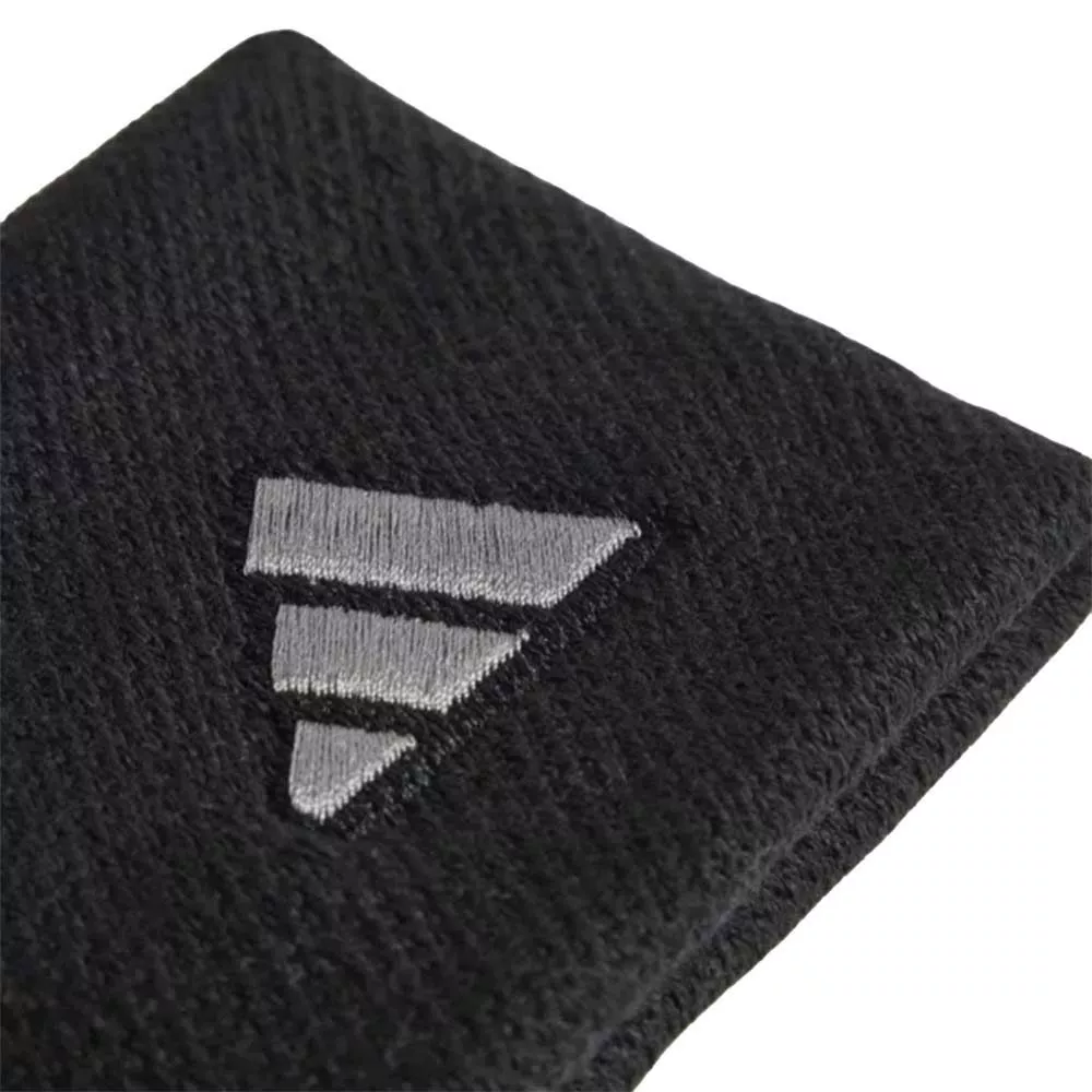 Adidas Tennis Wristbands Black / Silver (Pair)