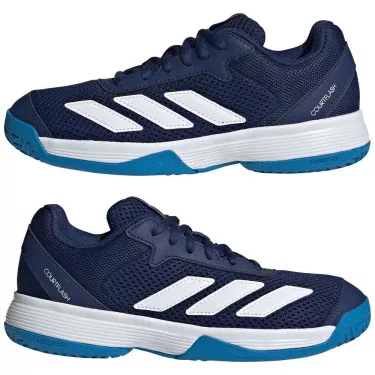 Adidas Courtflash Junior Tennis Shoes Dark Blue