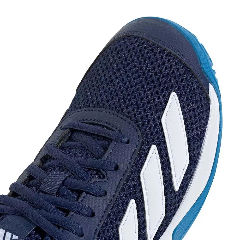 Adidas Courtflash Junior Tennis Shoes Dark Blue