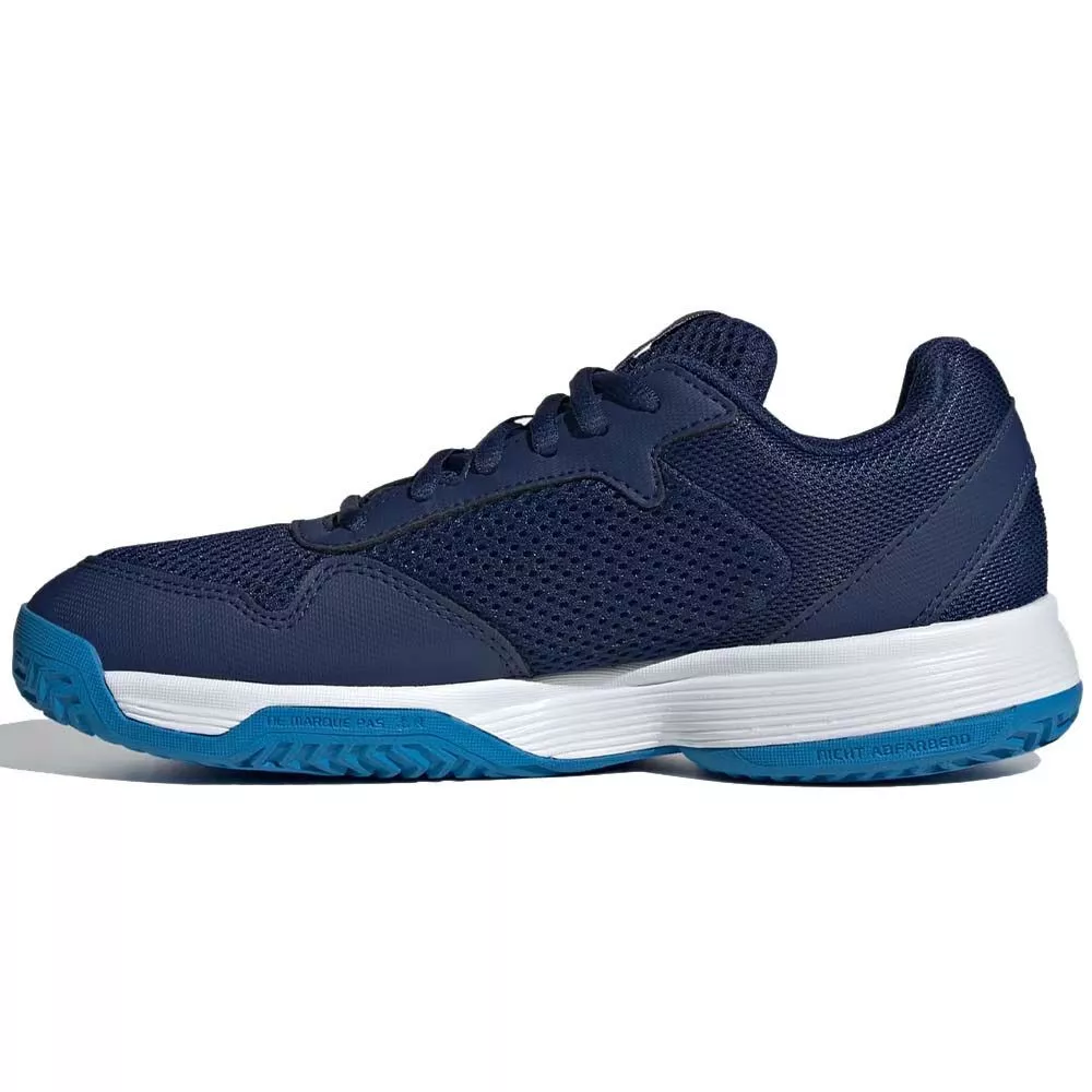 Adidas Courtflash Junior Tennis Shoes Dark Blue